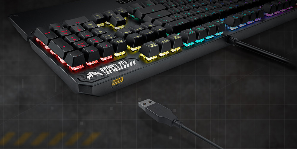 ASUS TUF Gaming K3 Red Switch Mekanik Kablolu Gaming Klavye