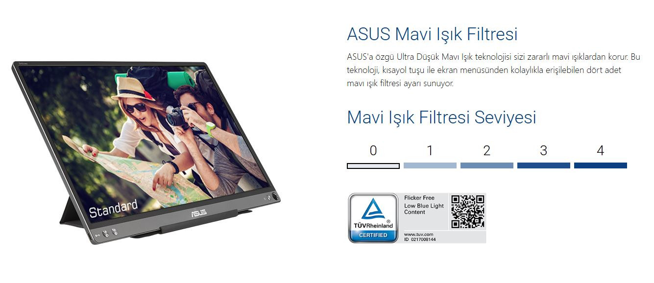 ASUS ZenScreen MB16ACE 15.6″ 5ms 60Hz IPS Full HD Taşınabilir Monitör