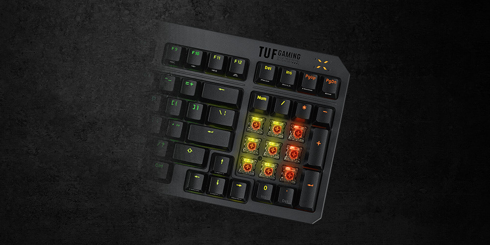 ASUS TUF Gaming K3 Gen II  Red Switch Mekanik Kablolu Gaming Klavye