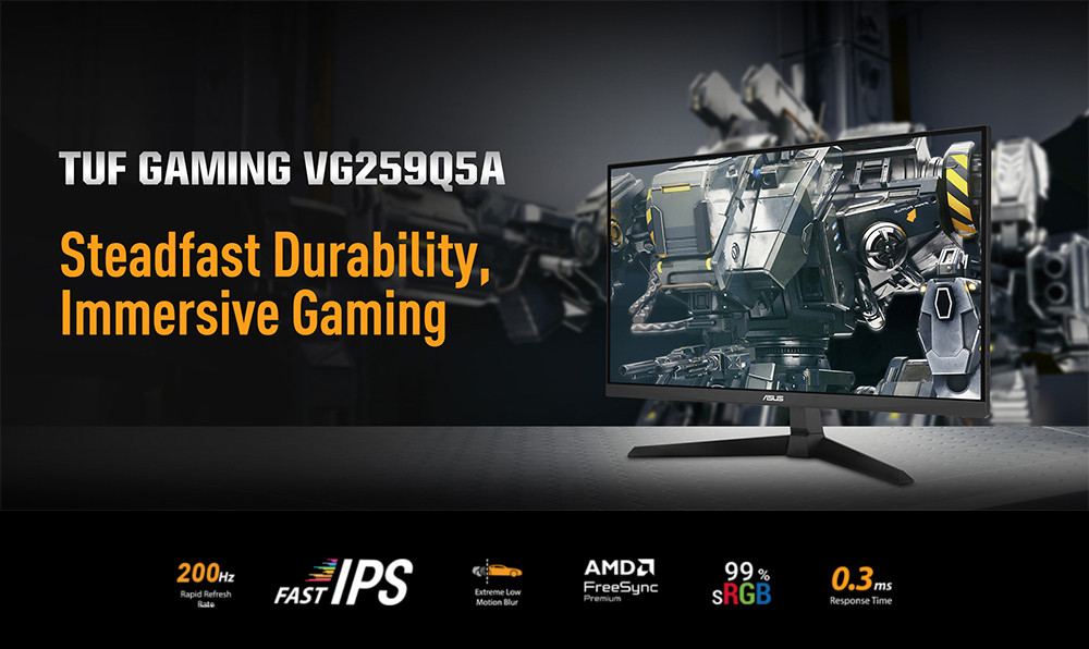 ASUS TUF GAMING VG259Q5A  24.5 inç 200Hz 0.3ms  ELMB Sync Fast IPS Gaming (Oyuncu) Monitör