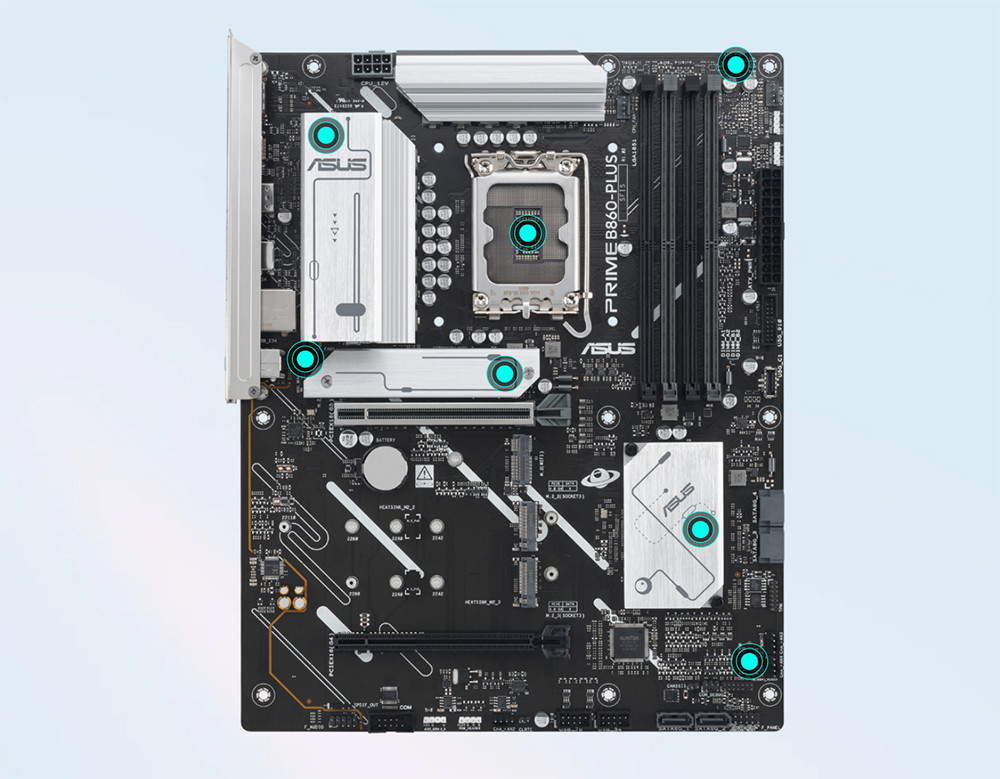 ASUS PRIME B860-PLUS-CSM Intel B860 Soket 1851 Soket 8666+(OC)MHz ATX Gaming Anakart