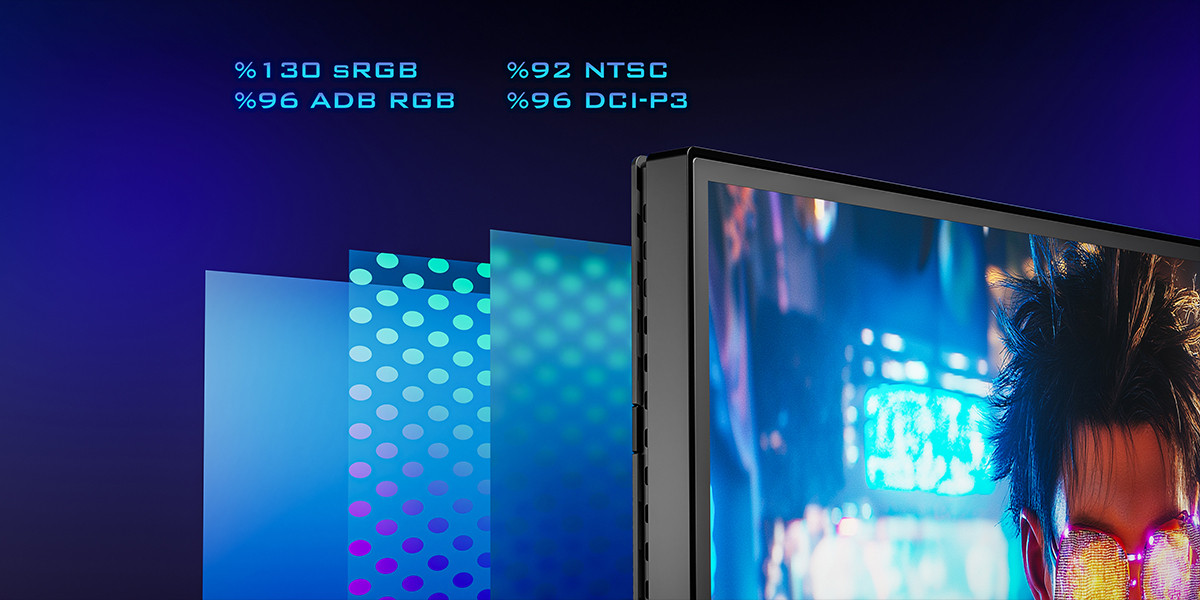 GamePower Kaze Q80 27″ Flat Fast IPS 180Hz 0.5Ms QHD 2K Gaming Monitör (Sıfır Ölü Piksel Garantili)