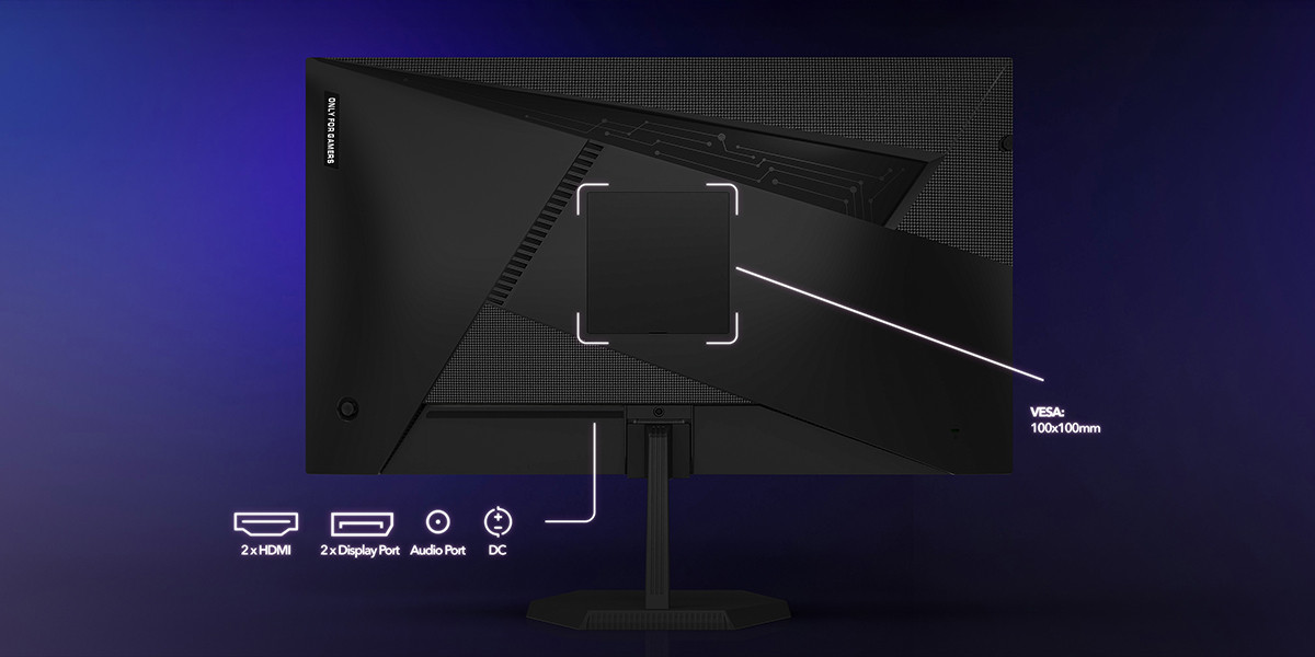 GamePower Kaze Q80 27″ Flat Fast IPS 180Hz 0.5Ms QHD 2K Gaming Monitör (Sıfır Ölü Piksel Garantili)