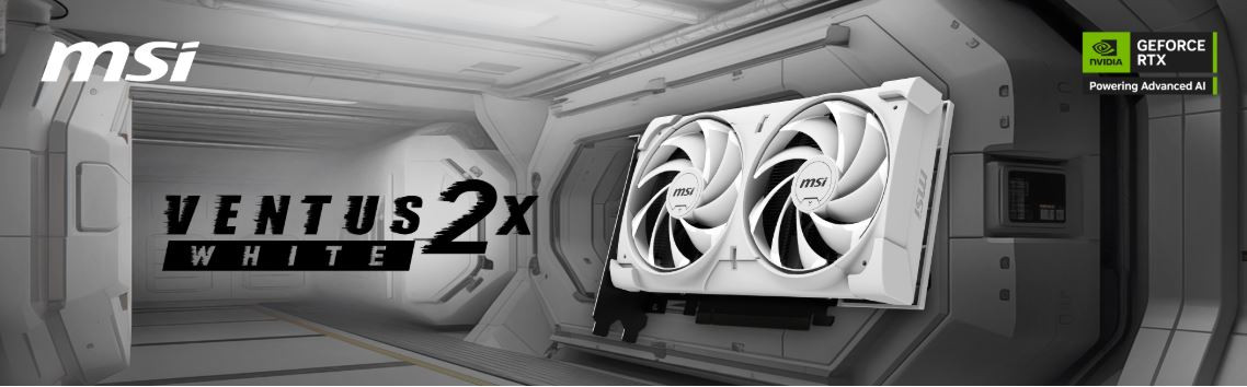 MSI GeForce RTX 5060 8G Ventus 2X OC White GDDR7 128Bit DX12 Gaming Ekran Kartı