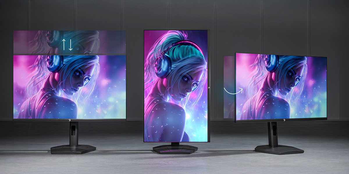 GamePower Lunis L30 27″ 165Hz 1Ms IPS FHD Pivot Gaming Monitör (Sıfır Ölü Piksel Garantili)