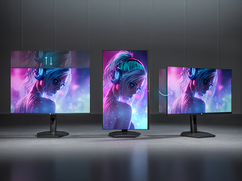 GamePower Lunis L30 27″ 165Hz 1Ms IPS FHD Pivot Gaming Monitör (Sıfır Ölü Piksel Garantili)