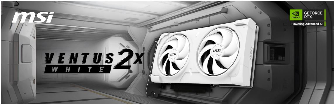 MSI GeForce RTX 5060TI 8GB VENTUS 2X OC WHITE PLUS GDDR7 128Bit DX12 Gaming Ekran Kartı