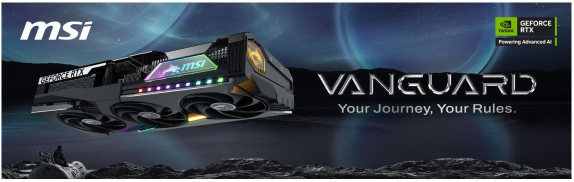 MSI GeForce RTX 5070 12G VANGUARD SOC 12GB GDDR7 192Bit DLSS 4 Gaming Ekran Kartı