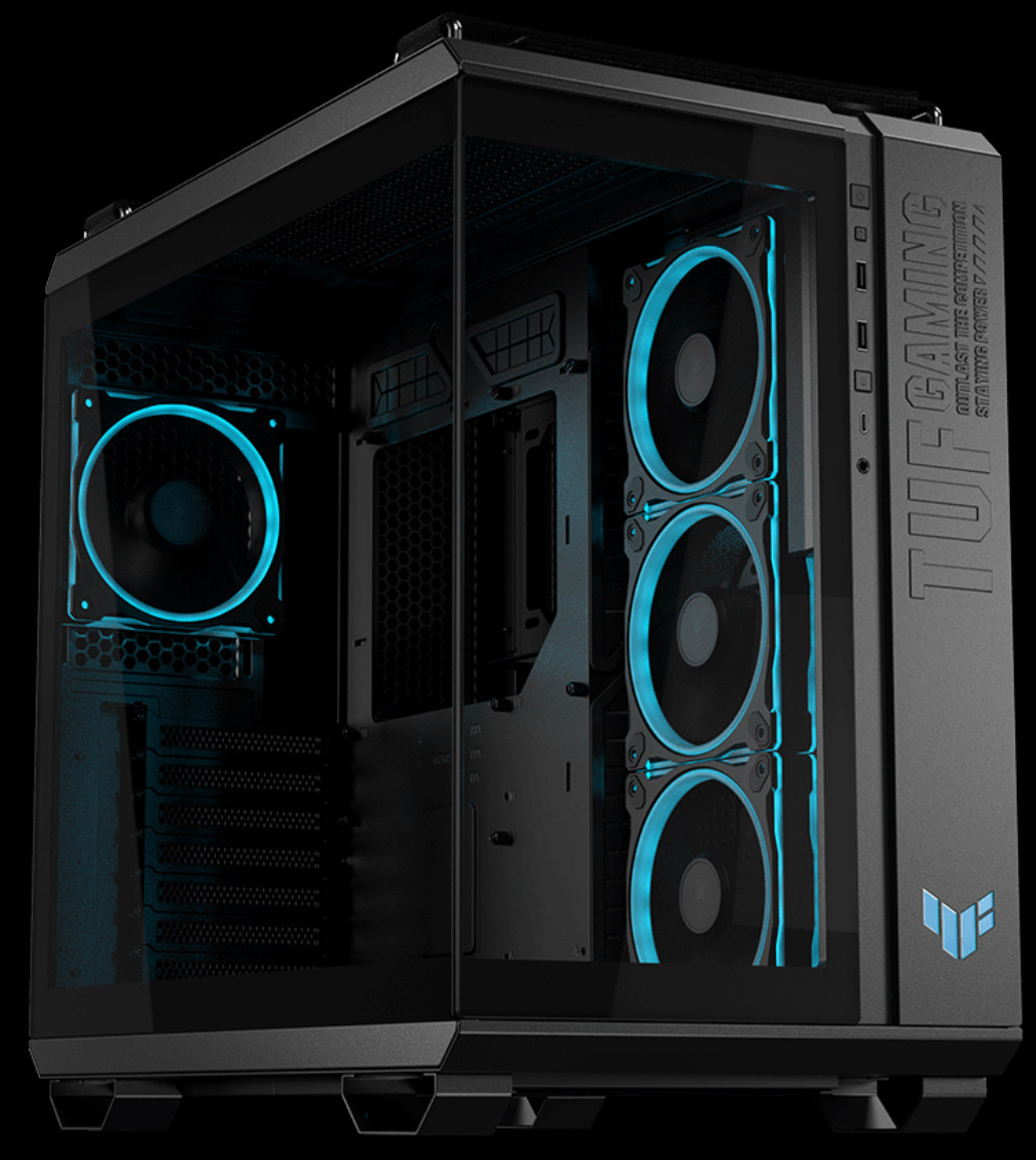 ASUS TUF Gaming GT502 Horizon Temperli Cam USB Type-C Beyaz ATX Mid-Tower Gaming Kasa