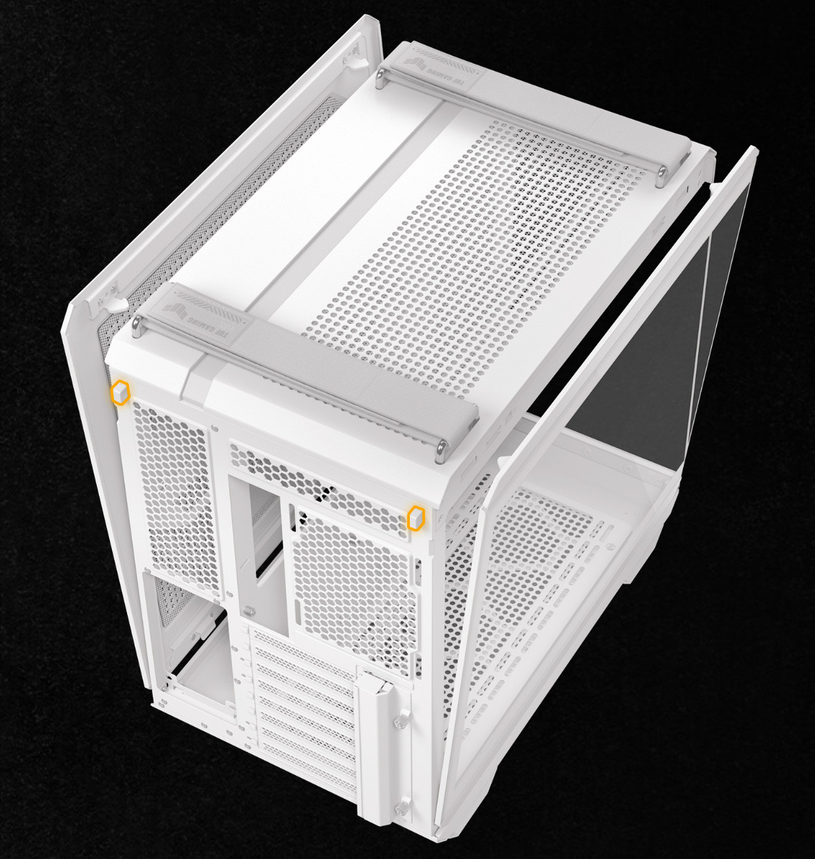 ASUS TUF Gaming GT502 Horizon Temperli Cam USB Type-C Beyaz ATX Mid-Tower Gaming Kasa