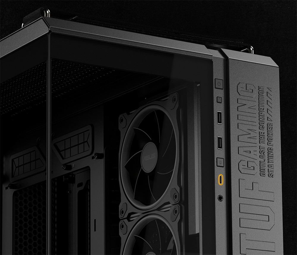 ASUS TUF Gaming GT502 Horizon Temperli Cam USB Type-C Beyaz ATX Mid-Tower Gaming Kasa