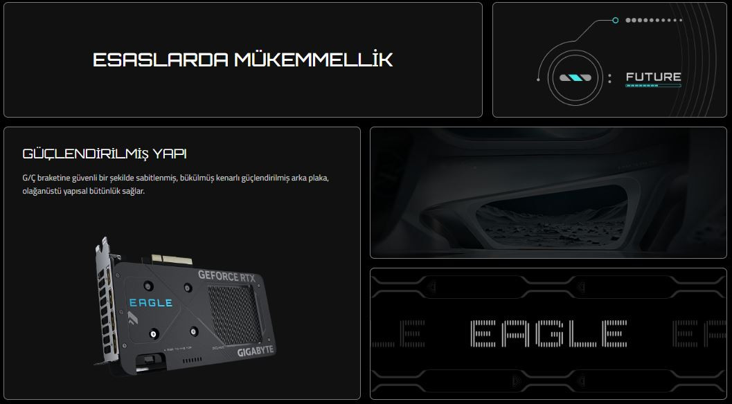 Gigabyte GeForce RTX5060 EAGLE OC GV-N5060EAGLE OC-8GD GDDR7 8GB 128Bit Gaming Ekran Kartı