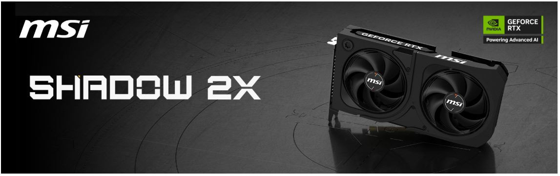 MSI GeForce RTX 5060TI 16GB Shadow 2X OC PLUS GDDR7 128Bit DX12 Gaming Ekran Kartı