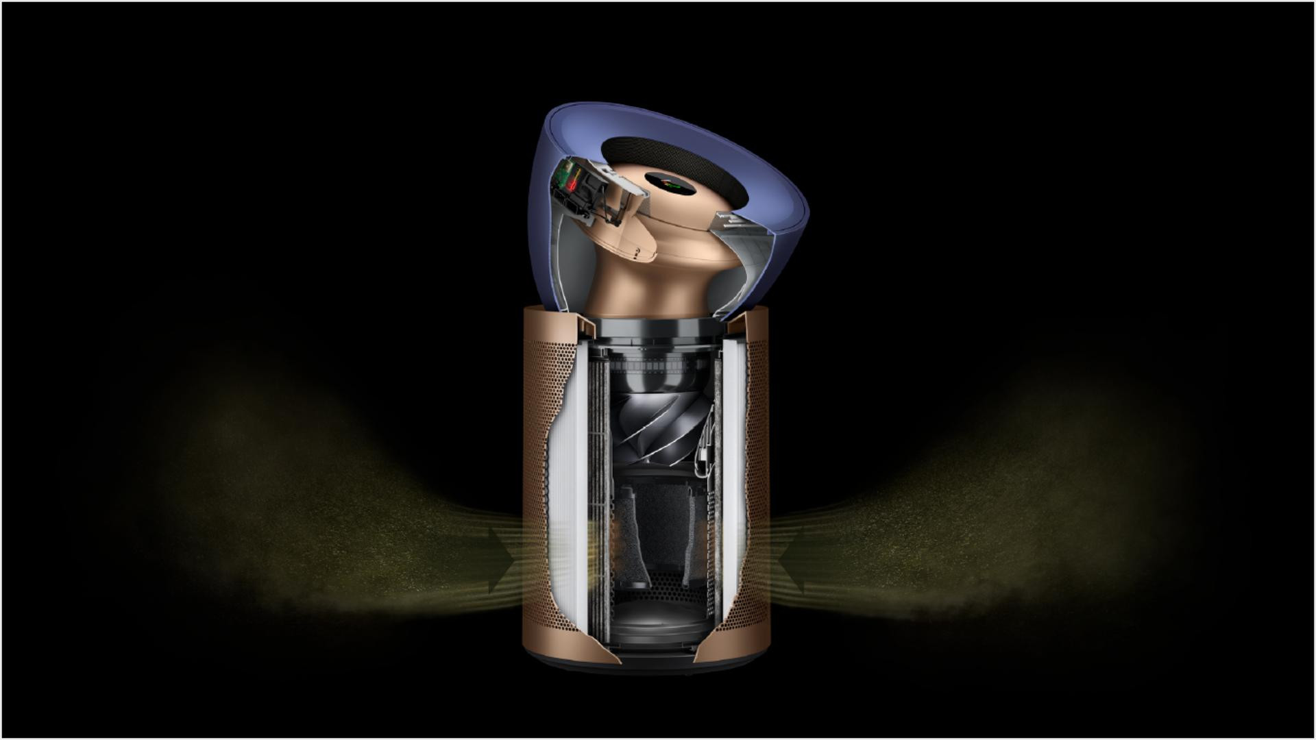 Dyson Purifier Big+Quiet Formaldehyde Prusya Mavisi/Altın Hava Temizleyici