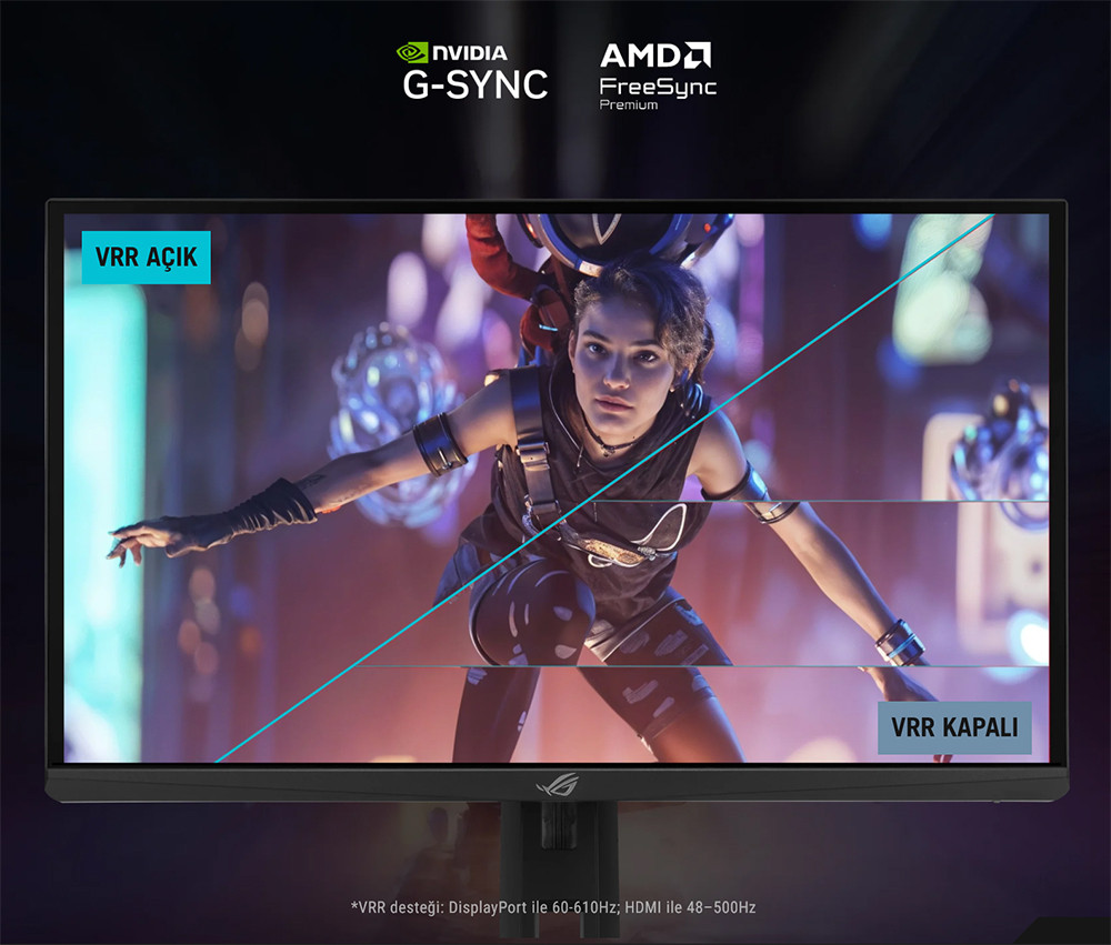 ASUS ROG Strix ACE XG248QSG 24.1″ 610Hz 0.1Ms FHD Adaptive-Sync Super TN Gaming Monitör