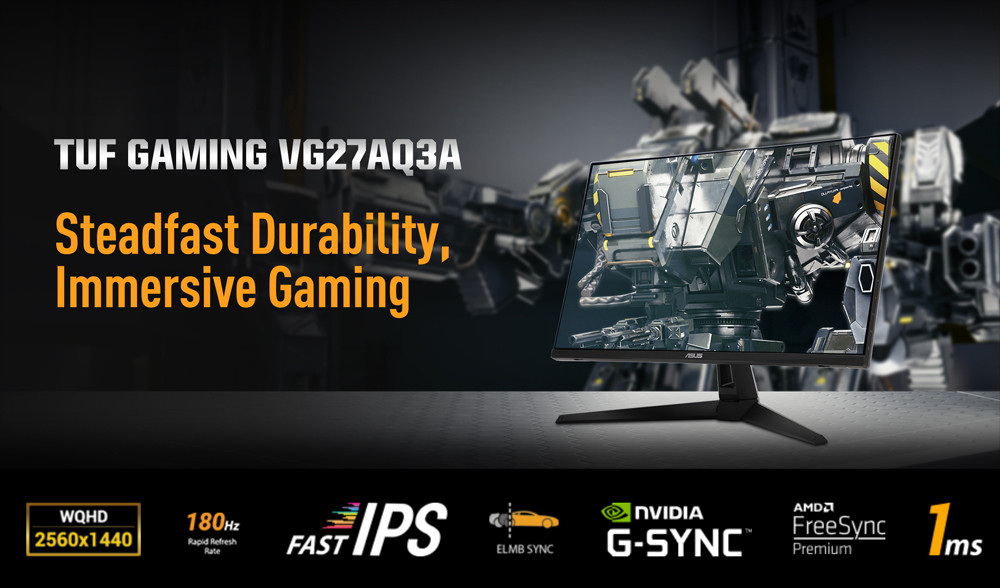 ASUS TUF Gaming VG27AQ3A 27″ Gaming (Oyuncu) Monitör 