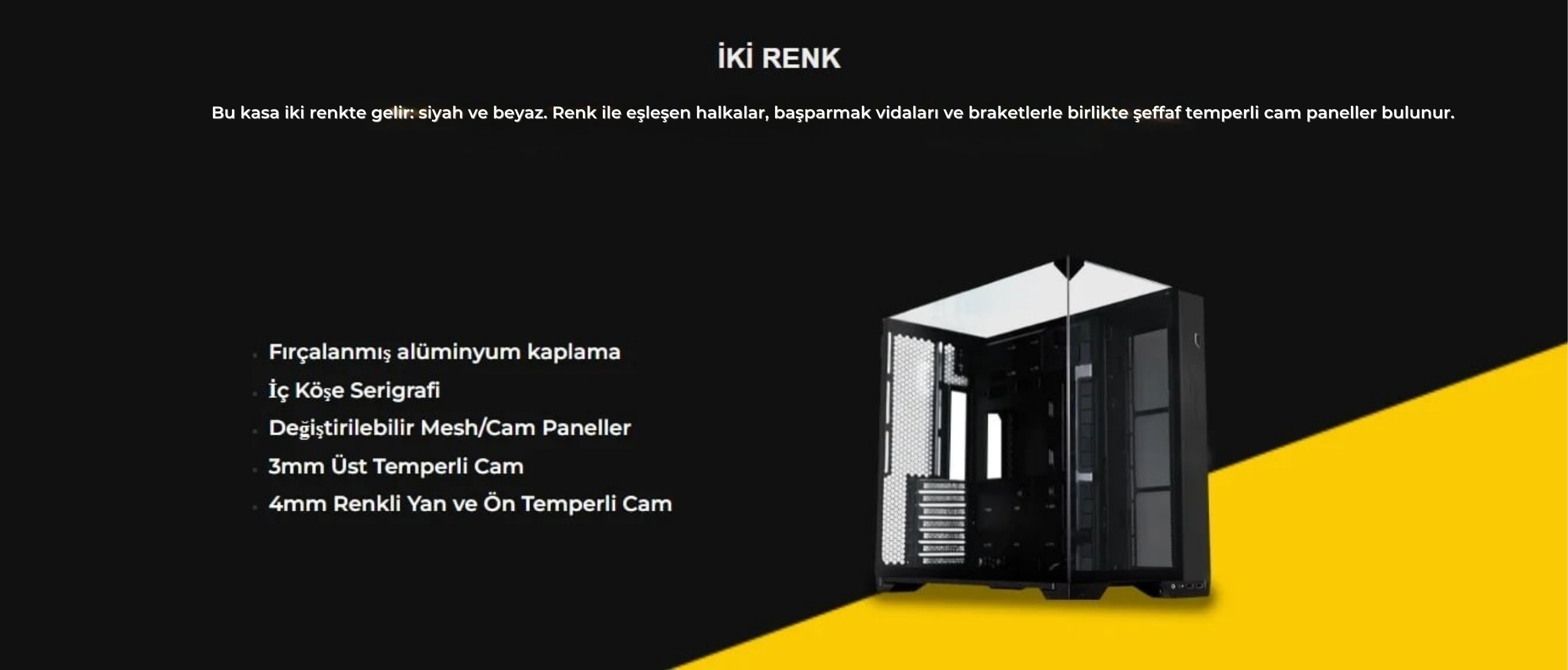 Lian Li O11 Vision Compact Beyaz Mid-Tower ATX Kasa