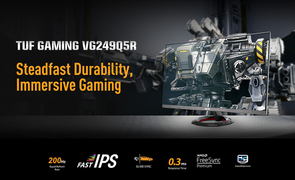 ASUS TUF GAMING VG249Q5R 23.8″ 200Hz 0.3ms Flicker Free Fast IPS Gaming (Oyuncu) Monitör