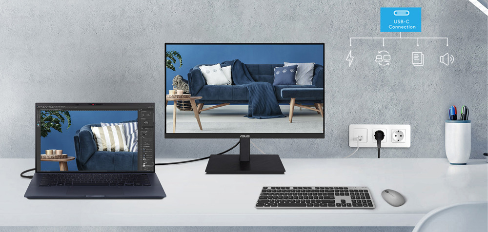 ASUS VA24ECPSN 23.8'' 5ms 75Hz IPS FreeSync Monitör