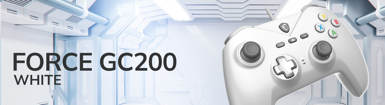 MSI FORCE GC200 White Kablosuz Beyaz Gamepad
