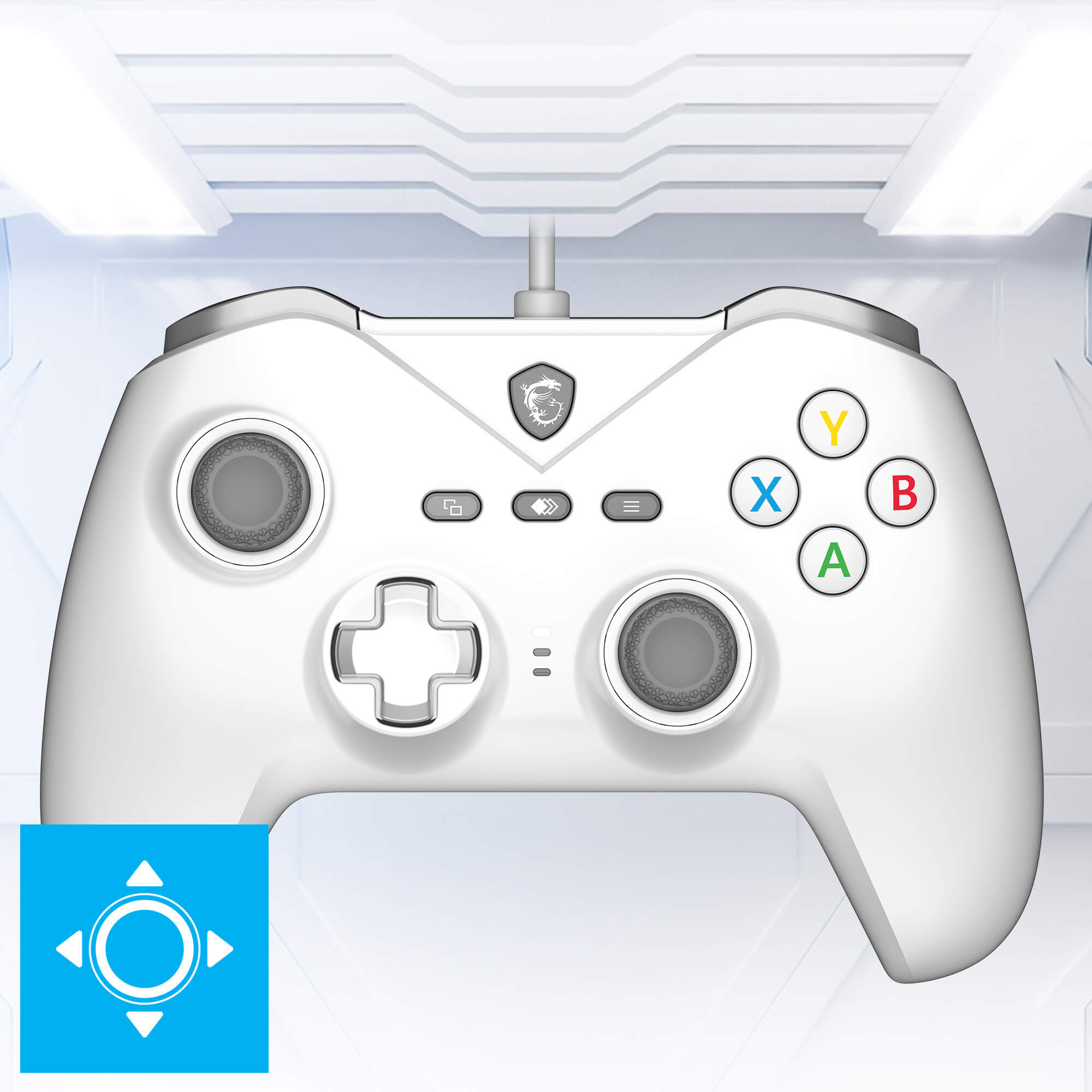 MSI FORCE GC200 White Kablosuz Beyaz Gamepad