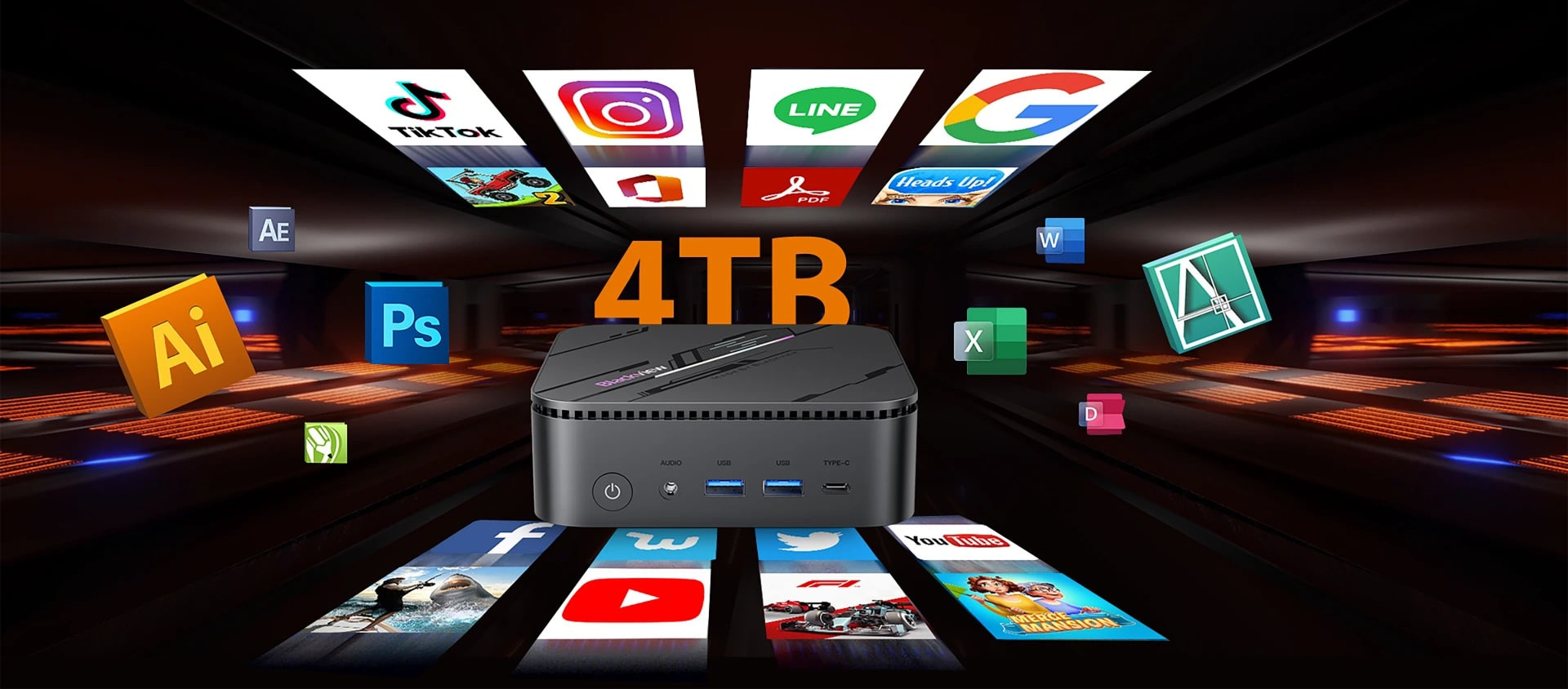 Blackview MP100 Pro MiniPC Intel i3 1215U 4.4GHZ/16GB/512GB/Win11 Pro