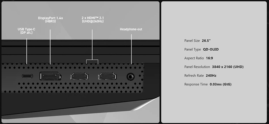 MSI MAG 272UP QD-OLED X24 26.5 240Hz 0.03Ms Adaptive Sync UHD Flat Gaming (Oyuncu) Monitör