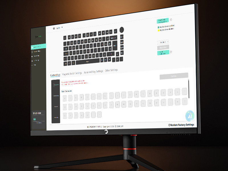 GamePower Tirus HE80 8K RGB Manyetik Switch Kablolu Gaming Klavye