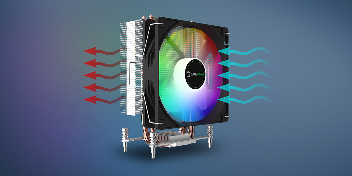 GamePower Glace TC4 ARGB Siyah 1x120mm LGA1851/AM5 İşlemci Hava Soğutucu