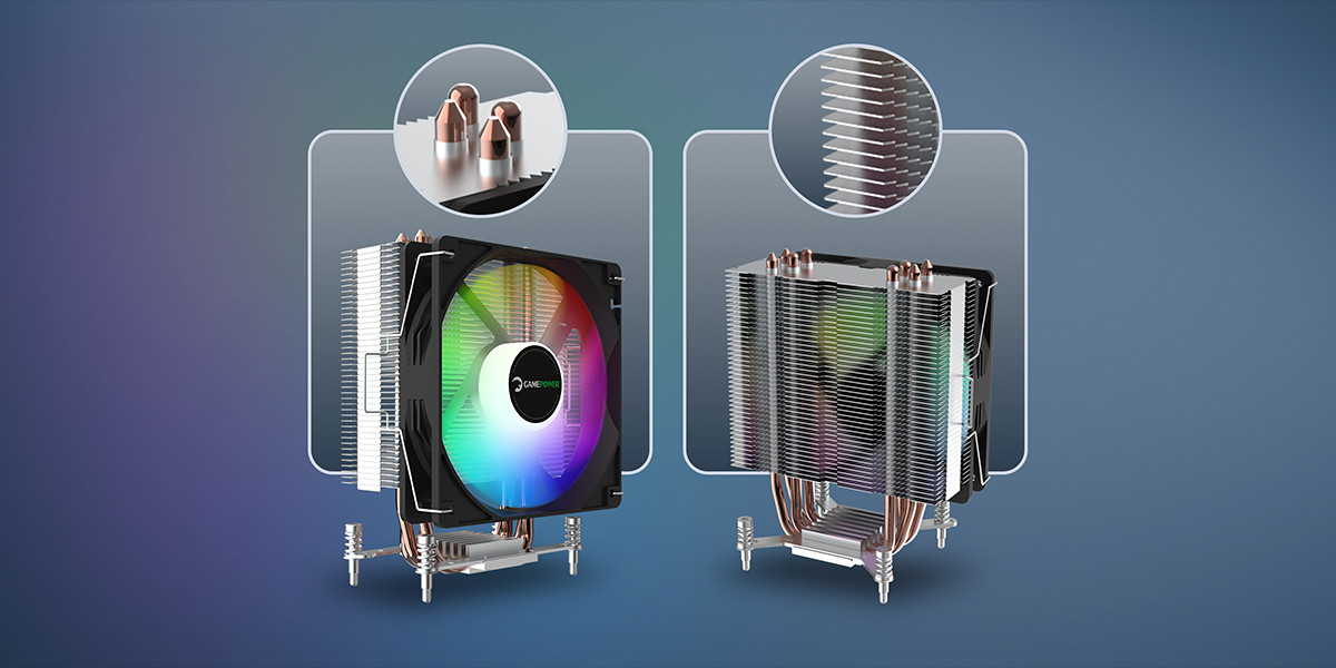 GamePower Glace TC4 ARGB Siyah 1x120mm LGA1851/AM5 İşlemci Hava Soğutucu