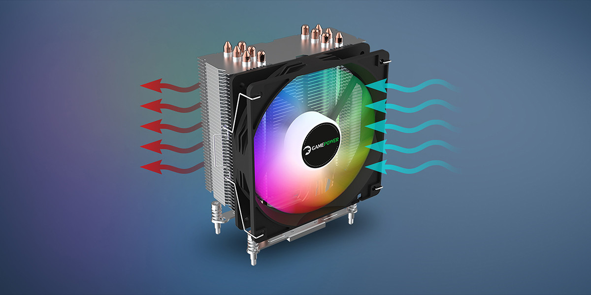 GamePower Glace TC6 ARGB Siyah 1x120mm LGA1851/AM5 İşlemci Hava Soğutucu