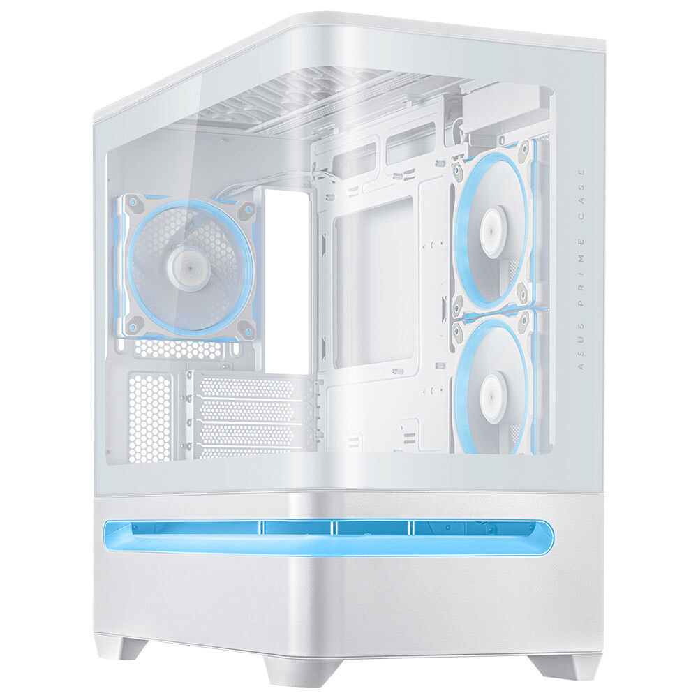 ASUS Prime AP202 TG Temperli Cam Micro ATX Beyaz Bilgisayar Kasası