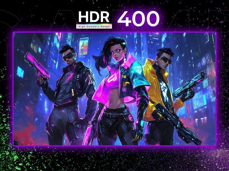 GamePower Sonic V40 27″ 240Hz 0.5Ms Fast IPS Fhd RGB Gaming Monitör (Sıfır Ölü Piksel Garantili)