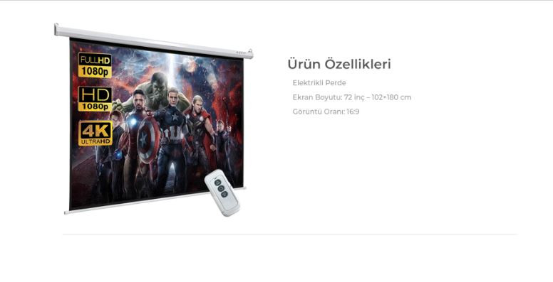 Havit PS72M Projeksiyon Perdesi 