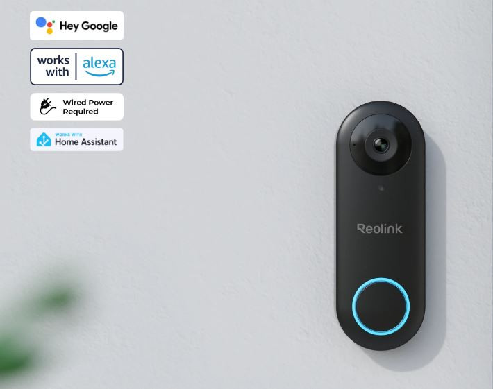 Reolink Kapı Zili Kamerası, Akıllı Wifi Görüntülü Kapı Zili
