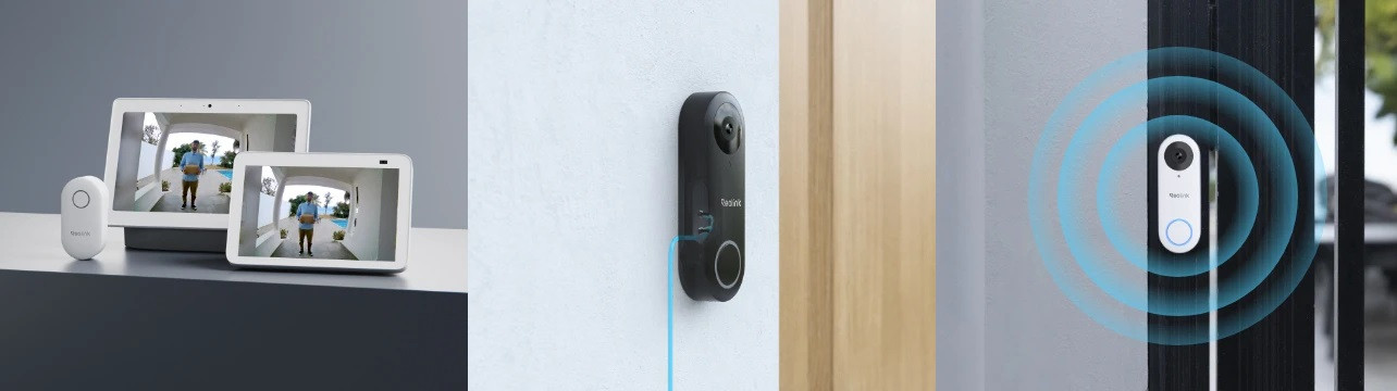 Reolink Kapı Zili Kamerası, Akıllı Wifi Görüntülü Kapı Zili