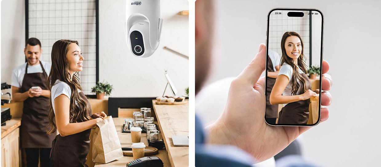 Dahua H4C 4MP İç Mekan Sabit Odaklı Wi-Fi Pan & Tilt Ağ Kamerası