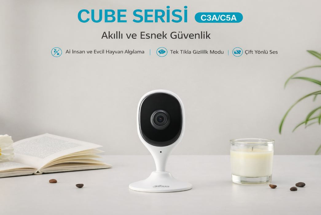Dahua DH-C5A 5mp 10M Ir Wifi İç Mekan Cube Ip Kamera