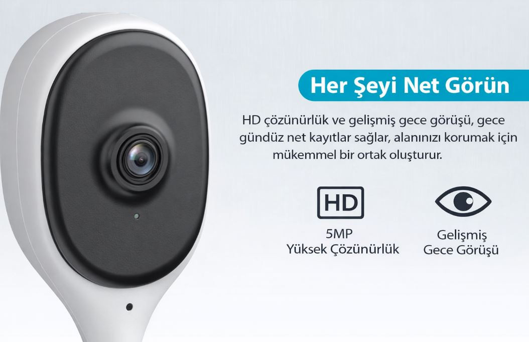 Dahua DH-C5A 5mp 10M Ir Wifi İç Mekan Cube Ip Kamera