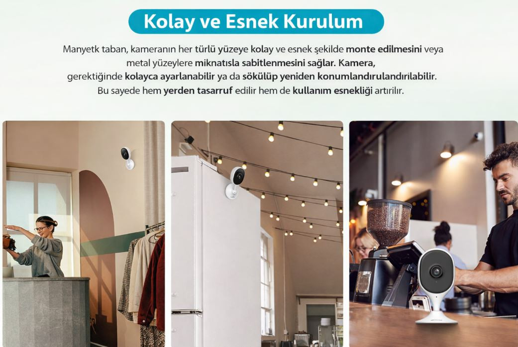 Dahua DH-C5A 5mp 10M Ir Wifi İç Mekan Cube Ip Kamera