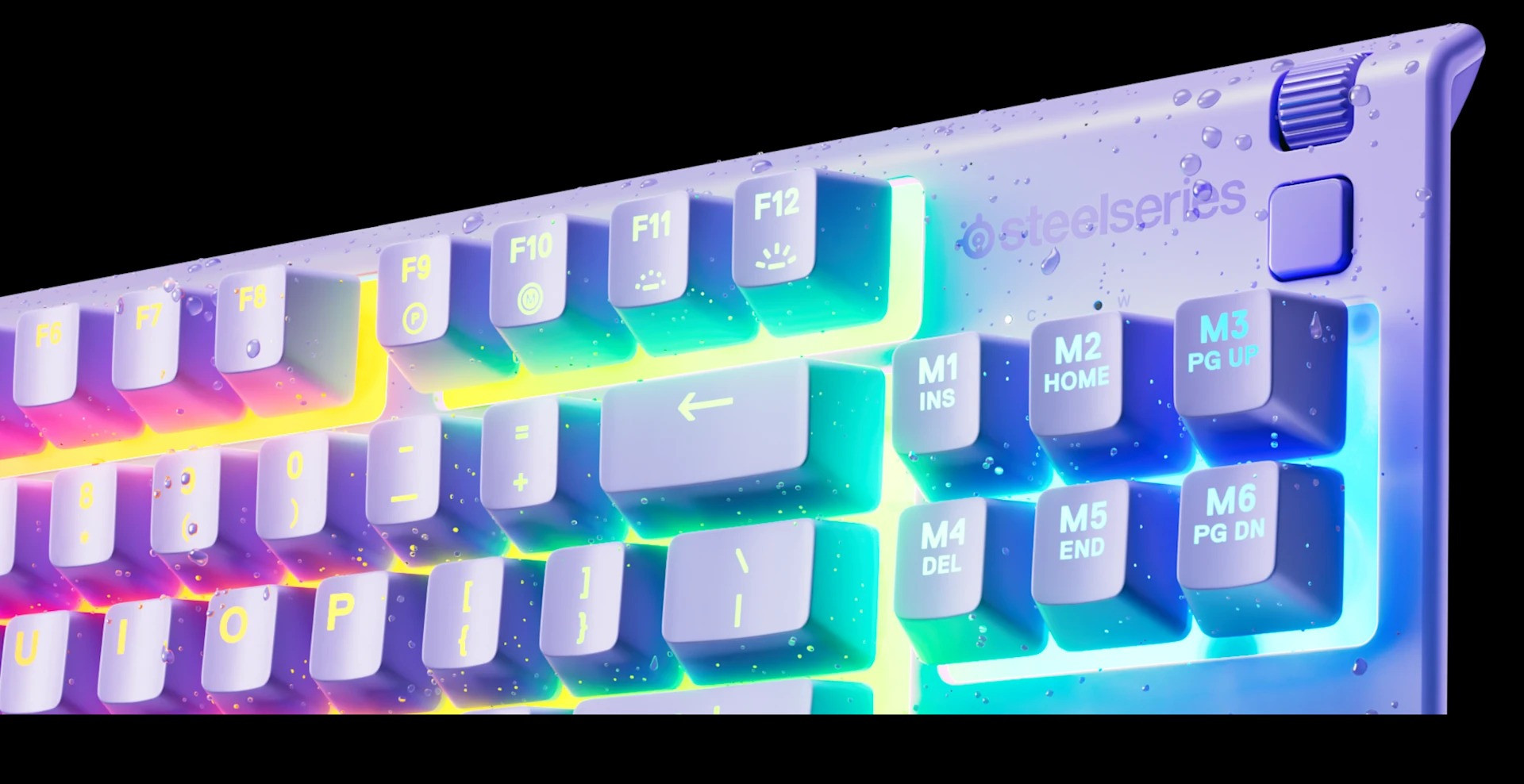 SteelSeries SSK64947 Apex 3 TKL TR Q RGB Membrane Kablolu Lavender Gaming (Oyuncu) Klavye