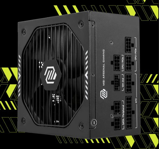 MSI MAG A750GLS PCIE5 750W 80+ Gold Full Modüler Power Supply