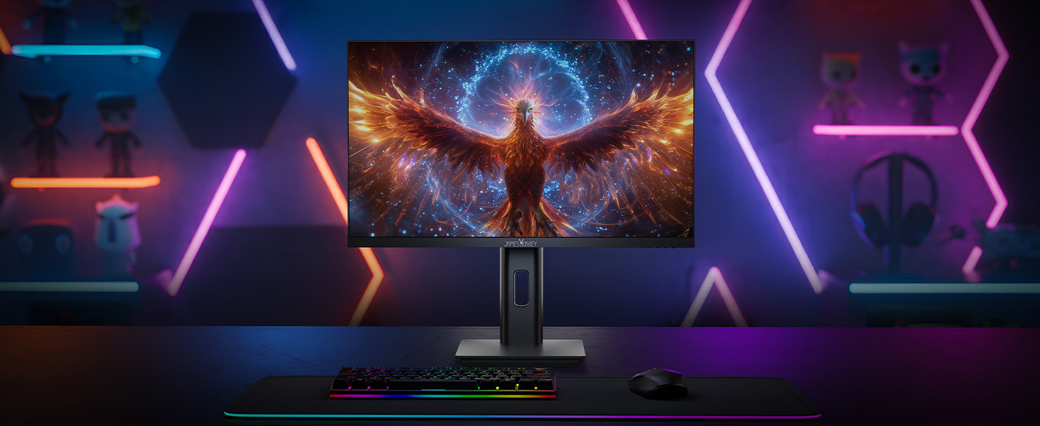 James Donkey Arven A70 27″ 240Hz 0.5Ms FHD VA Panel Gaming RGB Pivot Monitör (Sıfır Ölü Piksel Garantili)