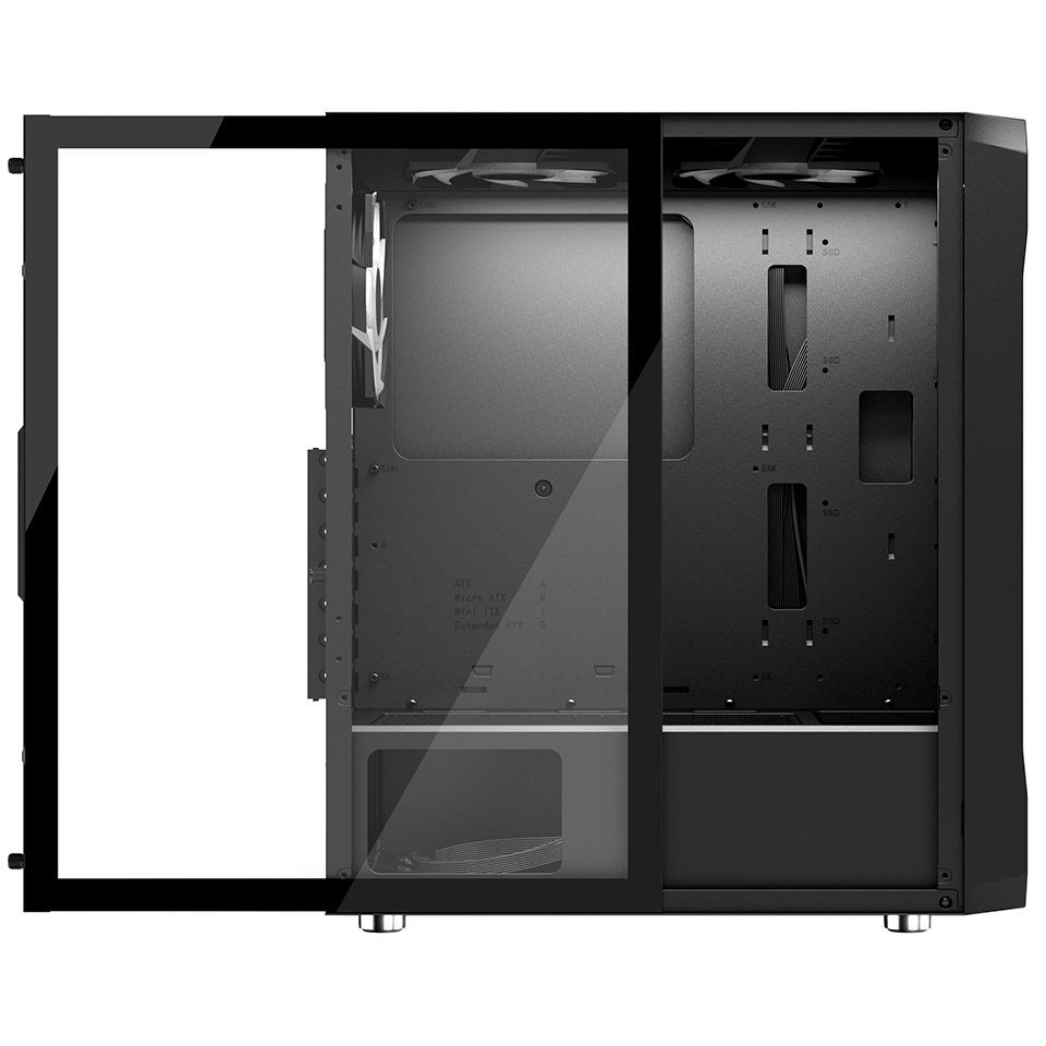 Frisby FC-9485G 600W 80+ Bronze 4x120mm RGB Fan Temperli Cam Mesh USB 3.0 ATX Mid-Tower Gaming Kasa