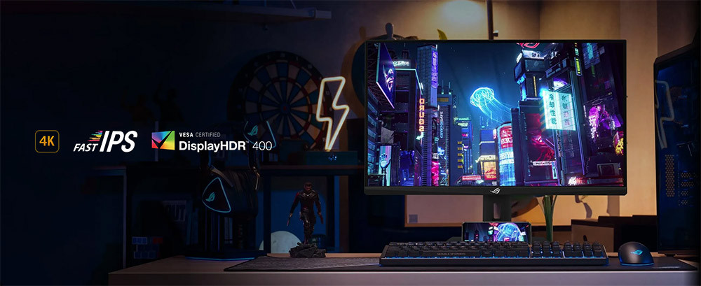 Asus ROG Strix XG32UCG 31.5″ 0.3ms 4K 160 Hz - Full HD 320 Hz Fast IPS Gaming (Oyuncu) Monitörü