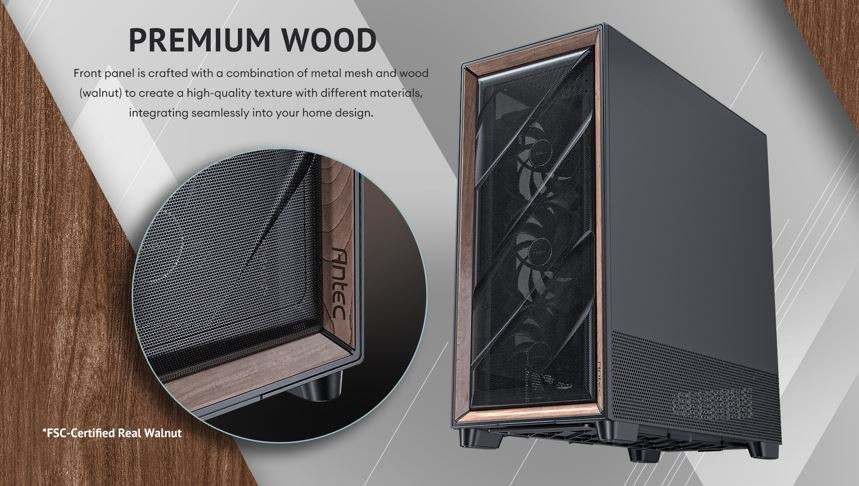 Antec FLUX PRO 2x120mm 4x140mm Fan Temperli Camlı Full Tower E-ATX Gaming (Oyuncu) Kasa 