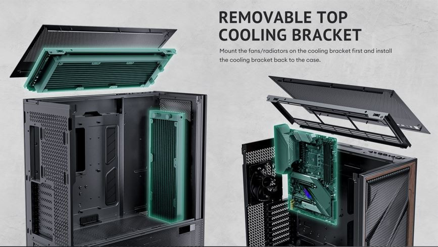 Antec FLUX PRO 2x120mm 4x140mm Fan Temperli Camlı Full Tower E-ATX Gaming (Oyuncu) Kasa 