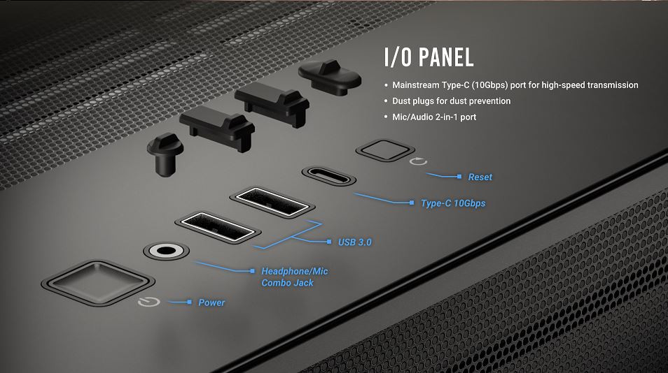 Antec C8 Curve Wood E-ATX Tek Kavisli Cam Ahşap Ön Panel Full Tower Gaming (Oyuncu) Kasa
