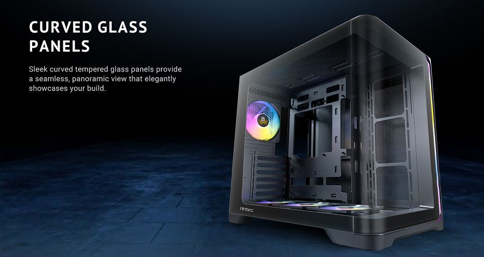 Antec C5 Curve ARGB Black 4x120mm ARGB Fanlı Temperli Camlı Mid Tower Gaming (Oyuncu) Kasası 