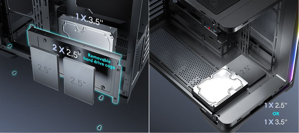 Antec C5 Curve ARGB Black 4x120mm ARGB Fanlı Temperli Camlı Mid Tower Gaming (Oyuncu) Kasası 